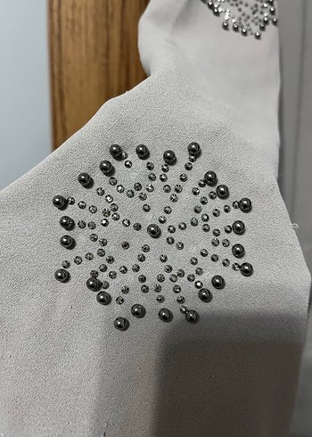 Nakış İşlemeli Bej abaya - Görsel 4