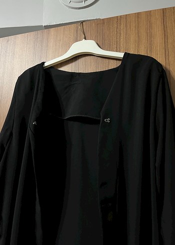 Siyah Uzun Kollu Salaş tunik - Görsel 5