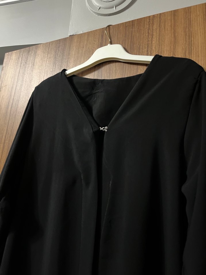 Siyah Uzun Kollu Salaş tunik - Görsel 4