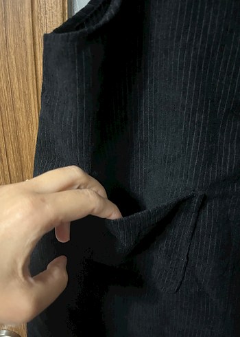 Siyah Midi Kısa Askılı Tulum - Görsel 2