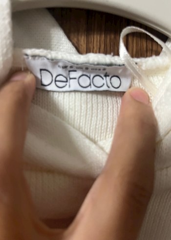 38 Beden beyaz Renk Triko Sweatshirt