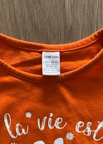 Kız Bebek Turuncu Fırfırlı Takım - Görsel 4