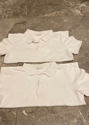 Erkek Çocuk Beyaz Polo Yaka Tişört - Görsel 2