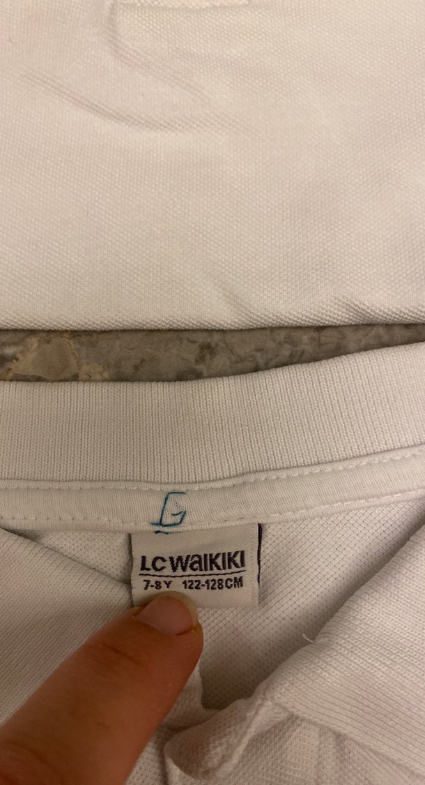 Erkek Çocuk Beyaz Polo Yaka Tişört - Görsel 3