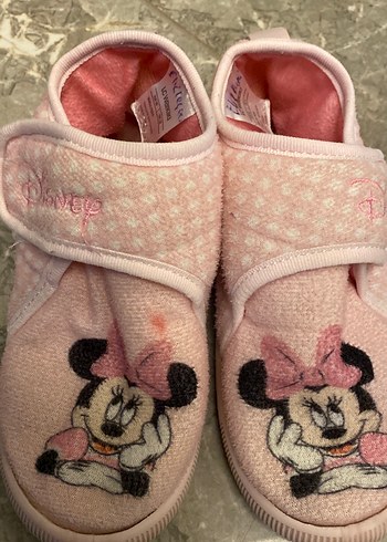 Kız Çocuk Pembe Polar Terlik, Cırtlı - Görsel 2