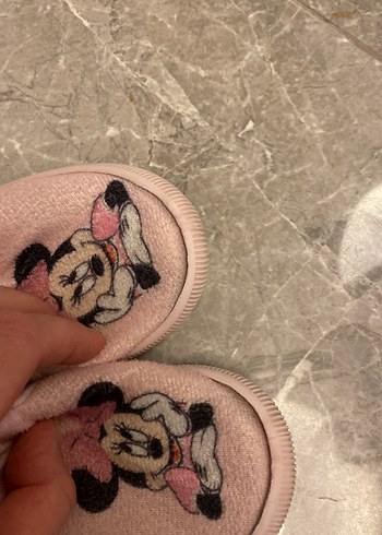 Kız Çocuk Pembe Polar Terlik, Cırtlı - Görsel 4