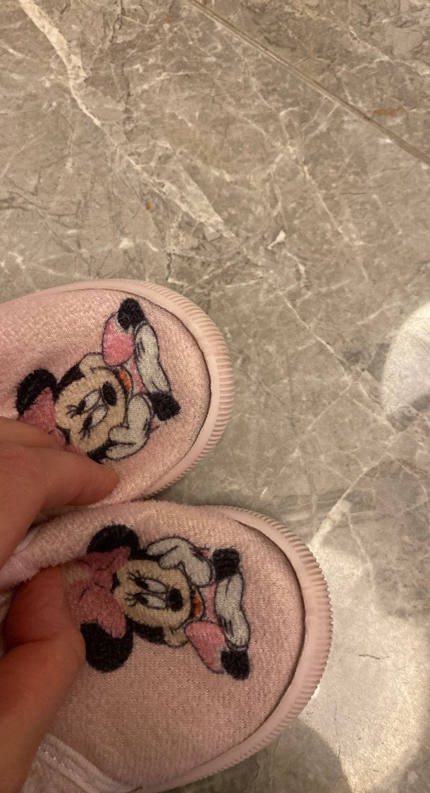 Kız Çocuk Pembe Polar Terlik, Cırtlı - Görsel 4