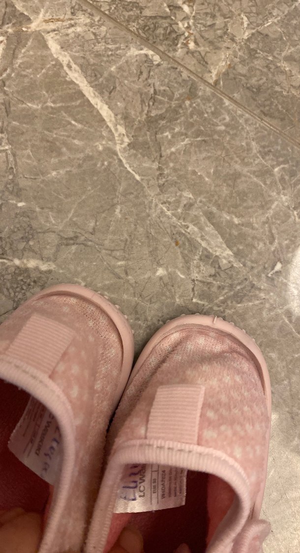 Kız Çocuk Pembe Polar Terlik, Cırtlı - Görsel 3