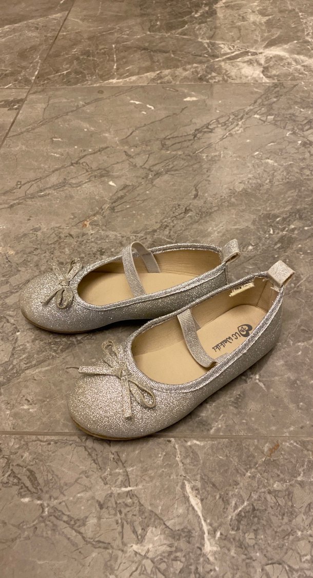 Kız Çocuk Gri Fiyonklu Babet Ayakkabı - Görsel 5