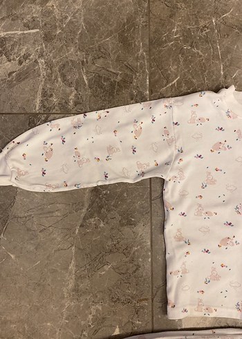 Uzun Kollu Düğmeli Bebek Kız Takımı - Görsel 4