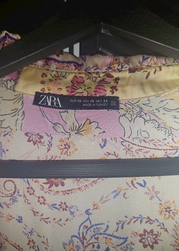 Zara Pembe Bohem Uzun Kollu Salaş Gömlek