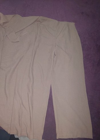 Diğer Bej Kadın Keten etek pantalon