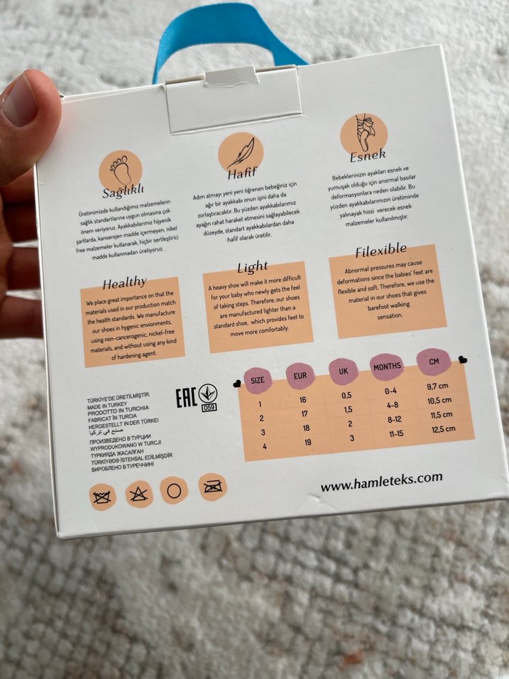 Kız Bebek Beyaz Fırfırlı İlk Adım Ayakkabısı - Görsel 3