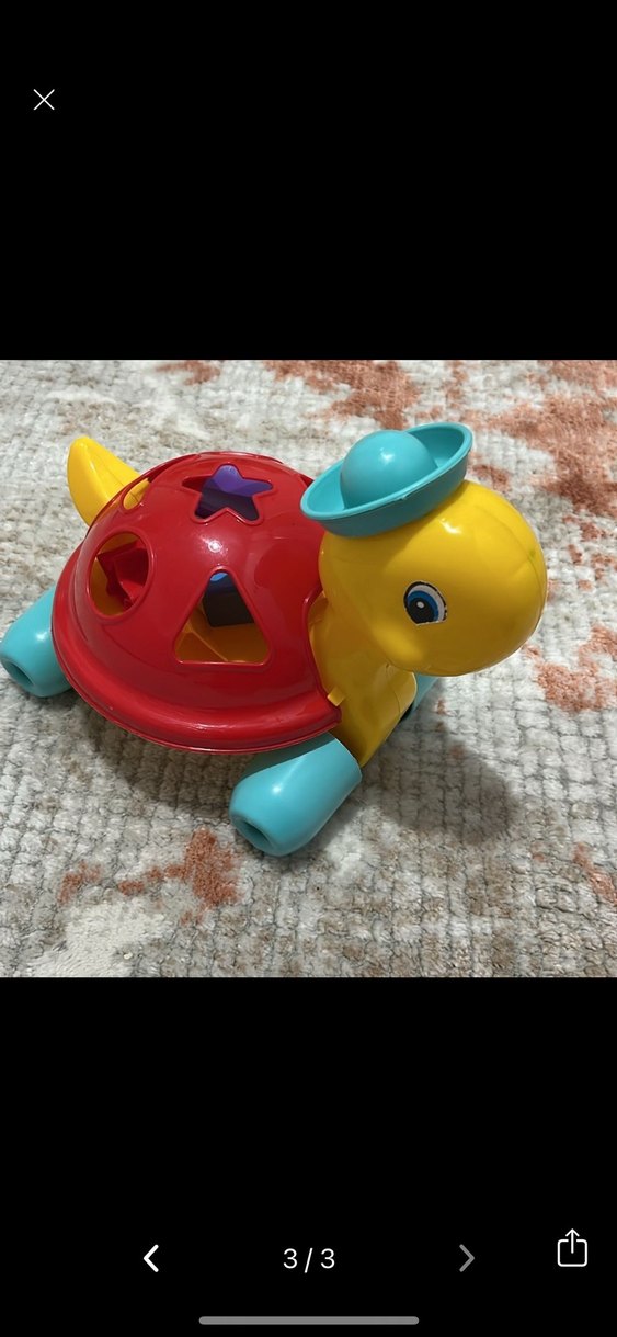 Renkli Kaplumbağa Şekilli Eğitici Oyuncak - Görsel 3