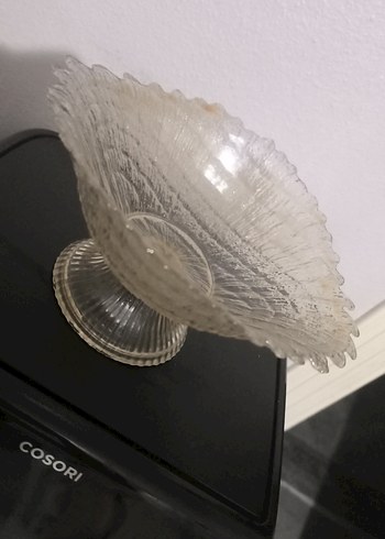 Bej Dekoratif Cam Vaz - Görsel 4