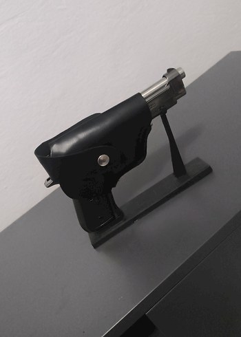 Koyu Gri Oyuncak Tabanca full metal çakmak tabanca - Görsel 2