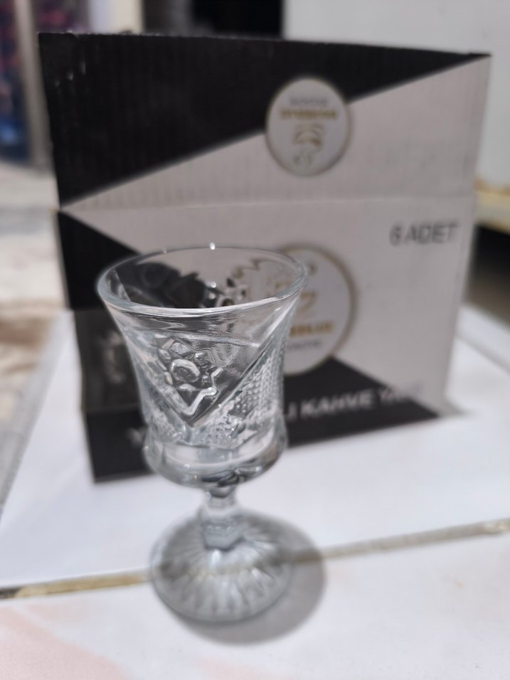 6'lı Beyaz Kahve Yanı Bardak Seti - Görsel 3