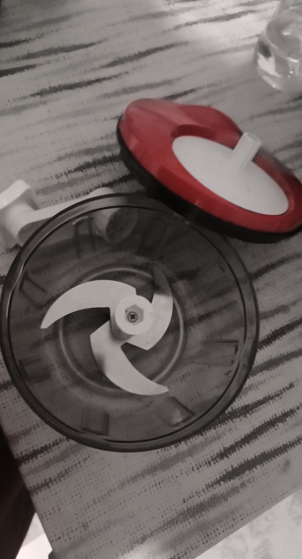 Kırmızı Kapaklı Plastik Mutfak Doğrayıcı - Görsel 2