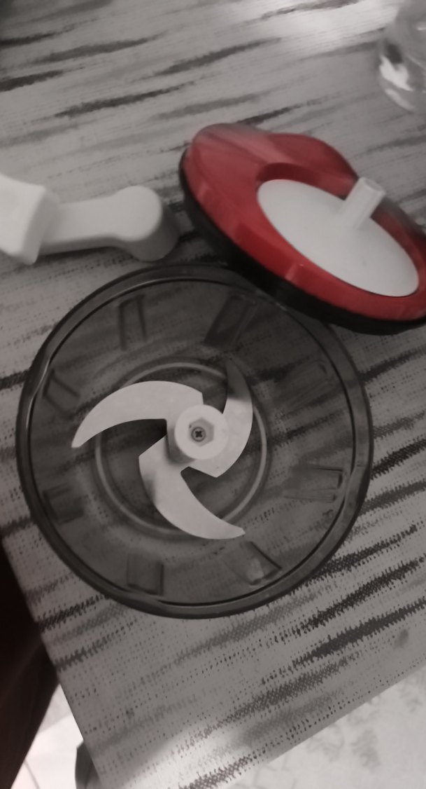 Kırmızı Kapaklı Plastik Mutfak Doğrayıcı - Görsel 3