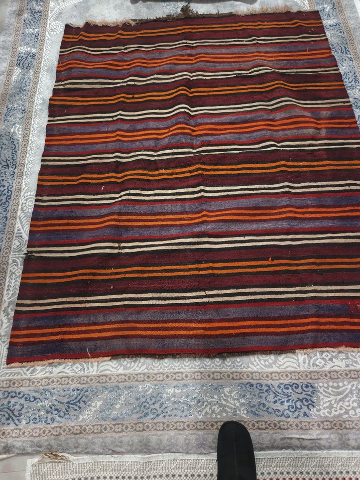 vintage Anadolu Kilimi, El Dokuması, %100 Yün, Bohem Dekorasyon - Görsel 4