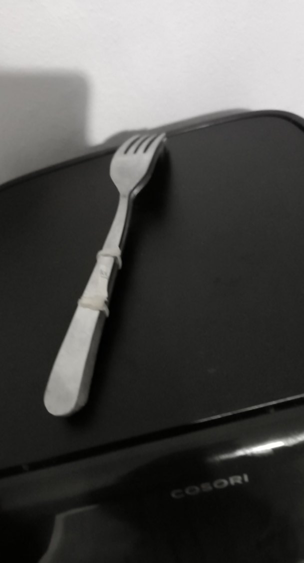 Beyaz Saplı Gri Çatal - Görsel 3