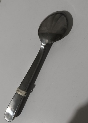 Gri Paslanmaz Çelik YEMEK Kaşığı - Görsel 3