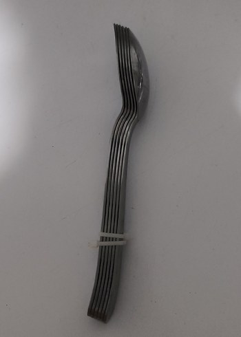 Gri Paslanmaz Çelik YEMEK Kaşığı - Görsel 2