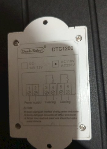 Gri Dijital Isı ve Soğuk Ayar Termostatı - Görsel 2