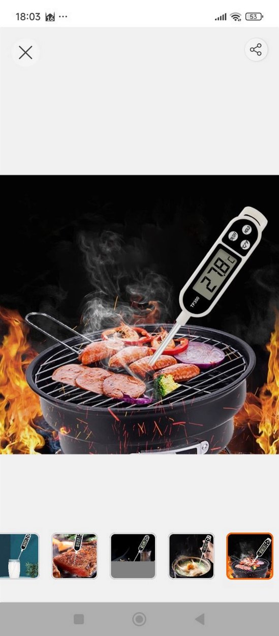 Dijital Sıcaklık Ölçer Termometre - Görsel 5