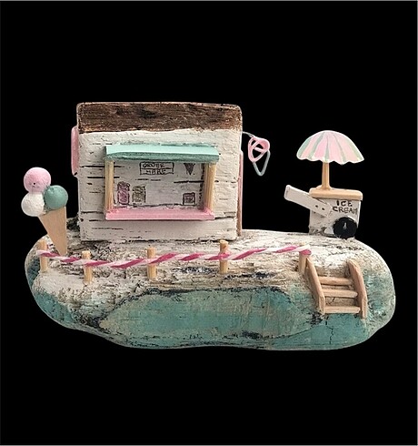 Beden Driftwood ahşap dondurma dekor