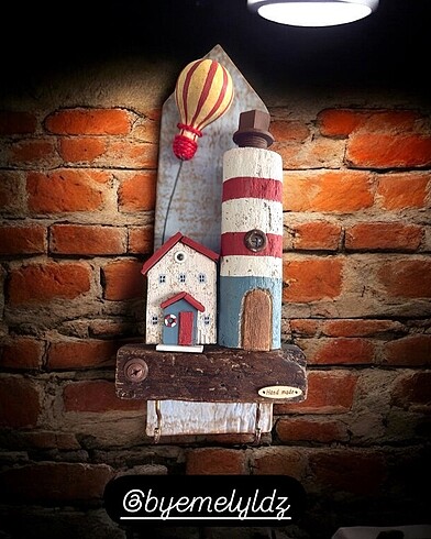 Driftwood ahşap dekoratif anahtarlık pano
