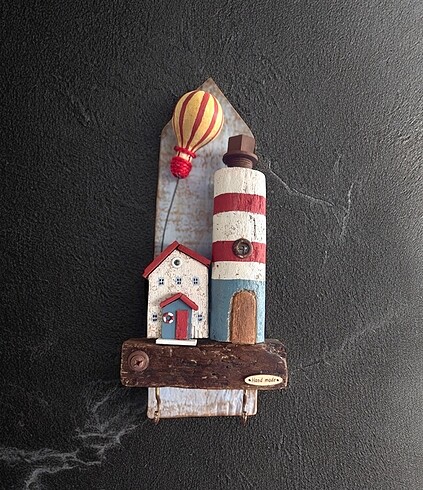 Beden Renk Driftwood ahşap dekoratif anahtarlık pano