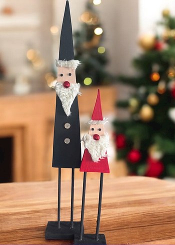  Beden Renkli Uzun Şapkalı Noel Figürleri