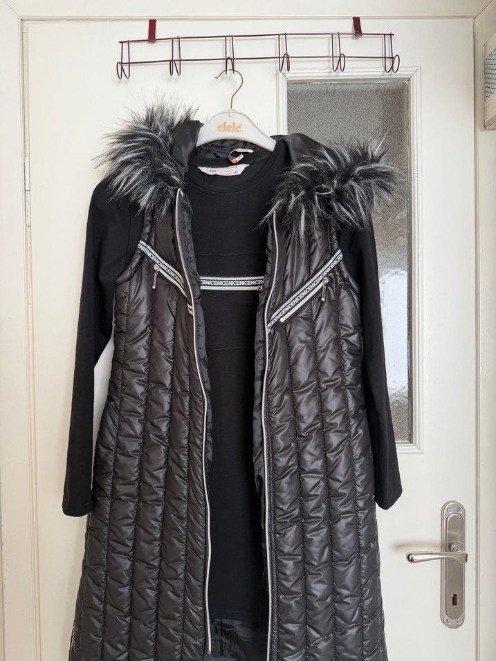 Uzun Siyah Kürklü üçlü takım - Görsel 2