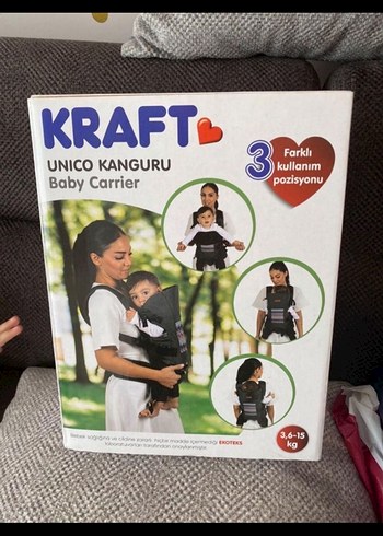 Gri KRAFTA Bebek Taşıyıcı - Görsel 3