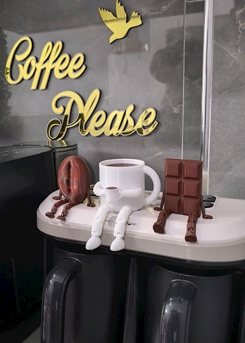 Kahve ve Çikolata Temalı Figürin Seti - Görsel 3