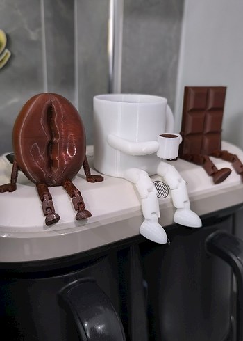 Kahve ve Çikolata Temalı Figürin Seti - Görsel 5