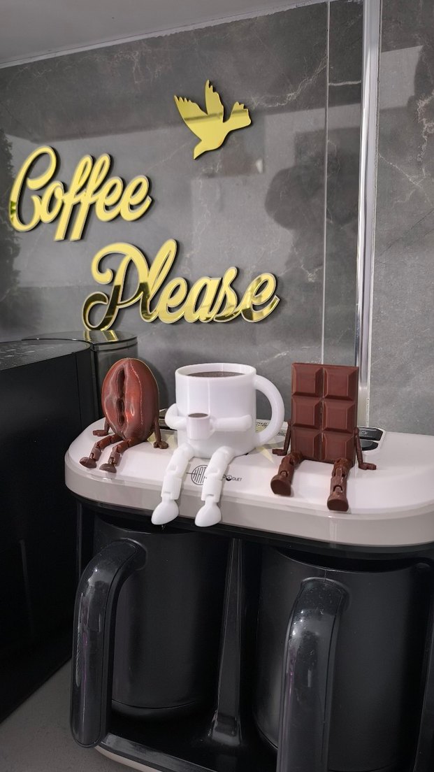 Kahve ve Çikolata Temalı Figürin Seti - Görsel 3