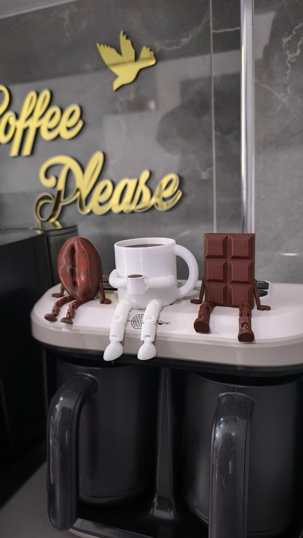 Kahve ve Çikolata Temalı Figürin Seti - Görsel 2