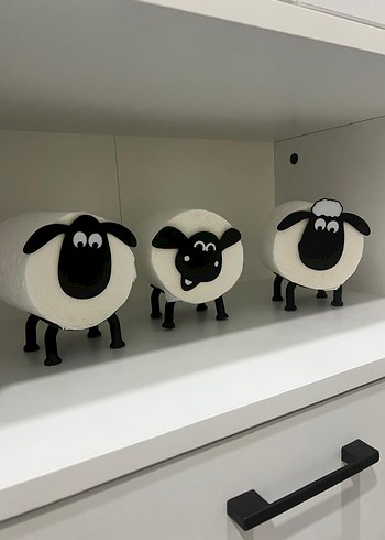 banyo aksesuar 3 lü Koyun Seti - Görsel 5