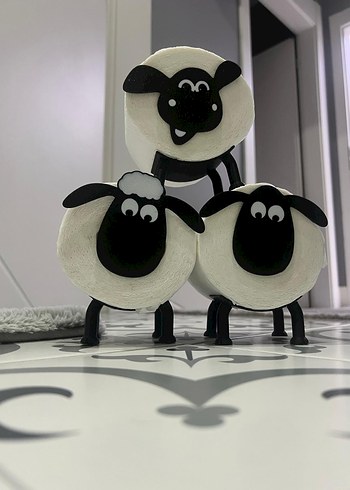 banyo aksesuar 3 lü Koyun Seti - Görsel 3