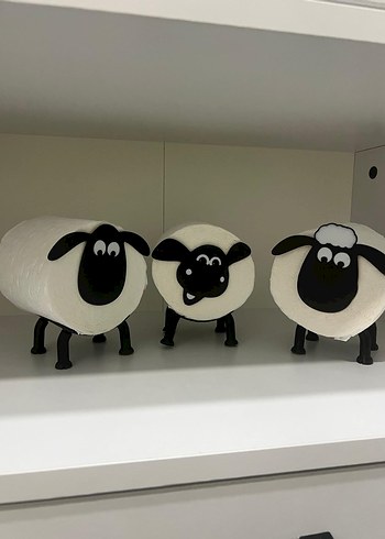 banyo aksesuar 3 lü Koyun Seti - Görsel 2