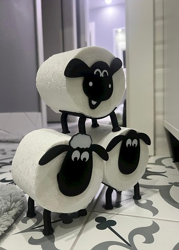 banyo aksesuar 3 lü Koyun Seti - Görsel 4