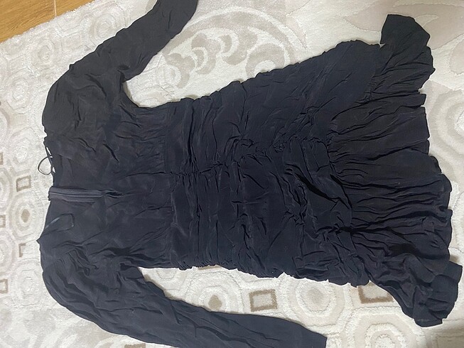 34 Beden Siyah mini elbise