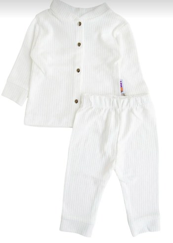 3'lütakim olarak Bebek Erkek Beyaz,bej,turuncu Pamuklu Düğmeli - Görsel 2