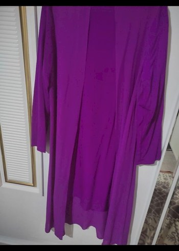 Uzun Mor Dökümlü Kadın Tunik - Görsel 3