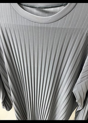 Gri Pileli Uzun Kollu ikili takım - Görsel 5