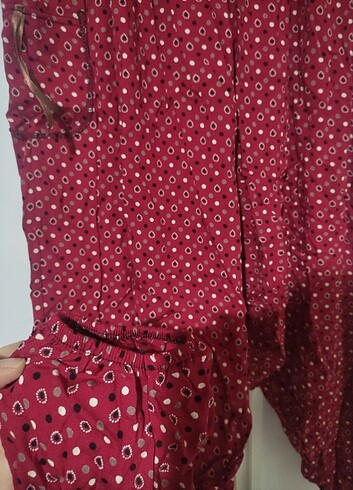 44 Beden bordo Renk Yeni köylü şalvarı