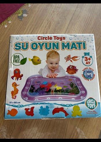 Renkli Su Oyun Matı 51x66 cm BPA Free