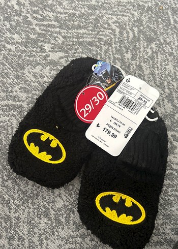 Erkek Çocuk Batman Desenli Sıcak Ev Terliği
